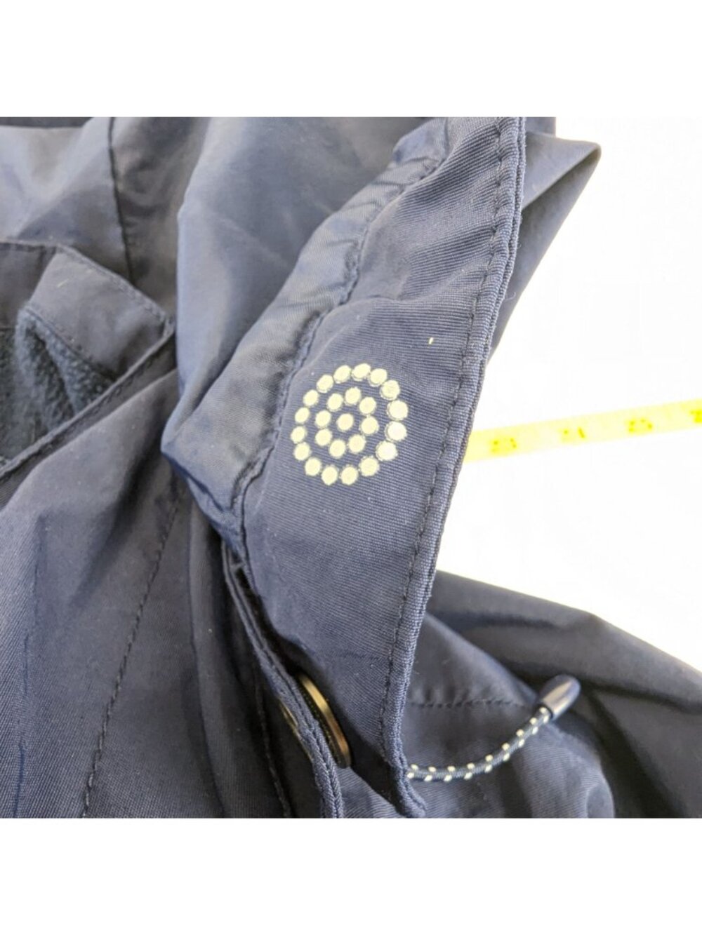 Lands End Womens Small Winter Jacket Navy Blue Hooded Fleece Lining Coat 6-8 - Picture 4 of 14